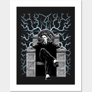 TESLA-ELECTRIC CHAIR Posters and Art